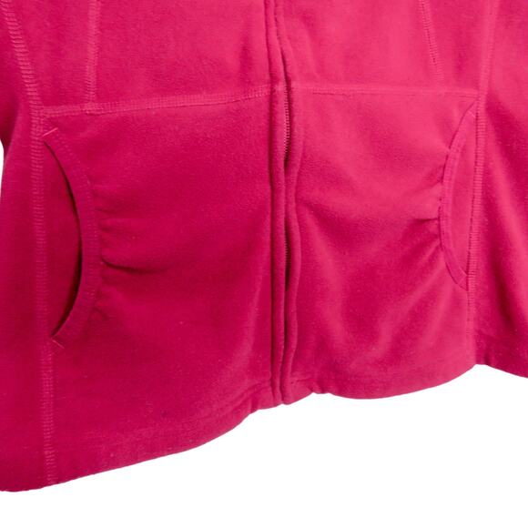 The North Face Polartec Raspberry Pink Full Zip Hooded Jacket Small - Picture 4 of 13